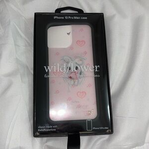 wild flower pink “i’m sorry” iphone 13 pro max case